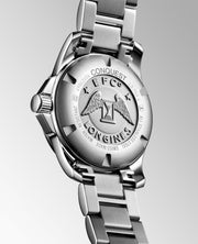 Longines Conquest L3.759.4.58.6 - cassa e bracciale acciaio - quadrante nero con datario